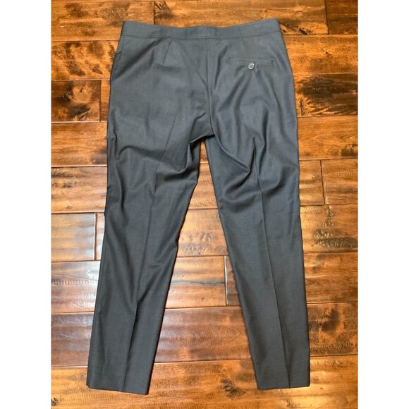 Brunello Cucinelli Gray Wool Dress Pants, Size 12 | 48 - Picture 4 of 5